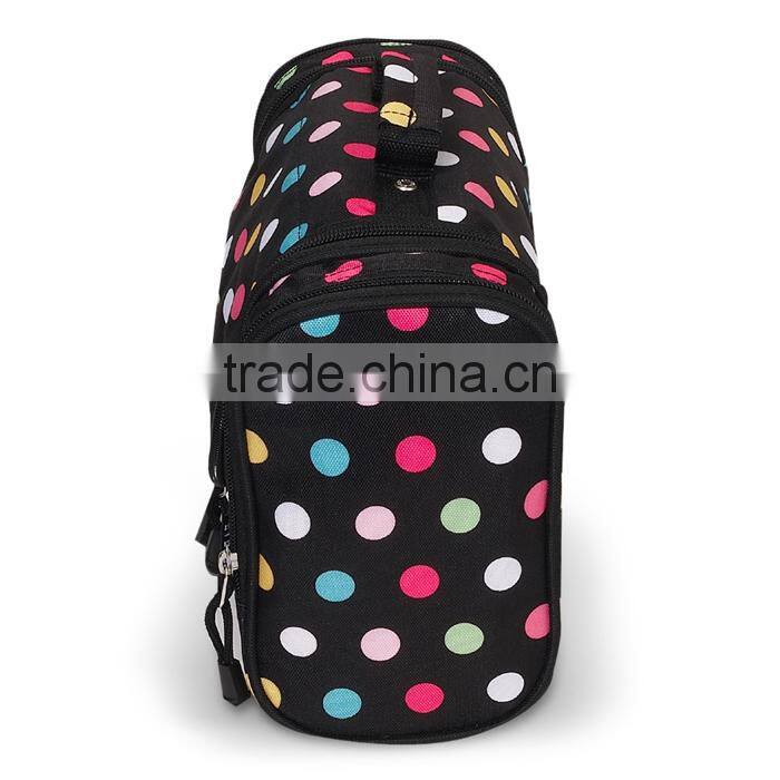 2015 New Fashion Toiletry Cosmetic Bag for Women with Polka Dot Color