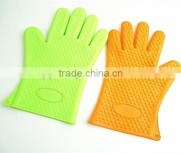 11030 Silicone Heat Resistant Grilling BBQ Gloves for Cooking, Baking, Smoking & Potholder