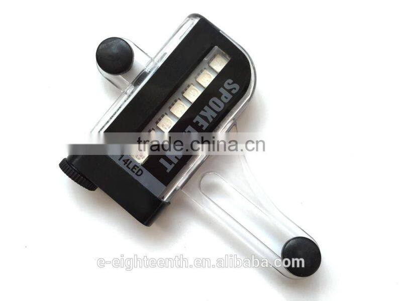 2016 new Bicycle Wheel Spoke Tire Steel Wire 14 LED Light Lamp