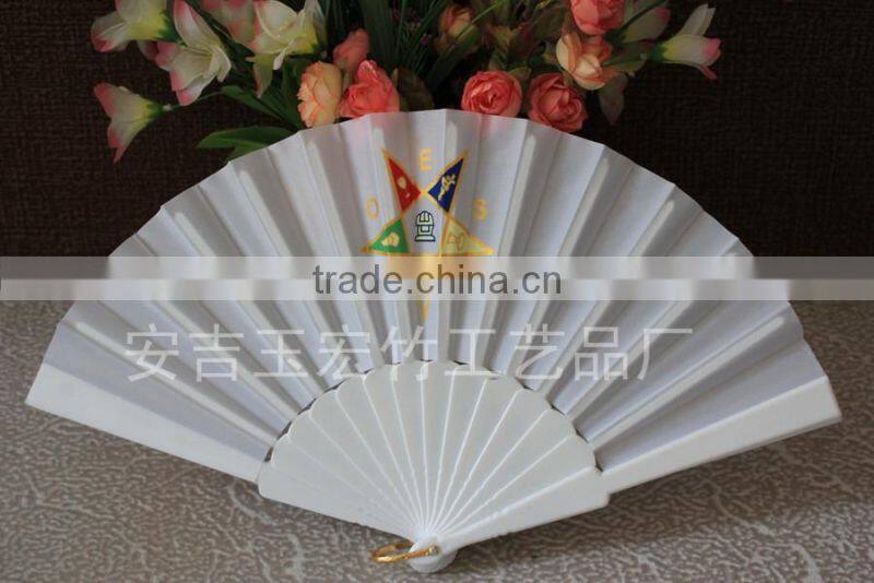 Advertising plastic hand folding fan