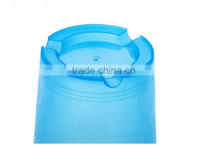 Decorative plastic self watering flower pot