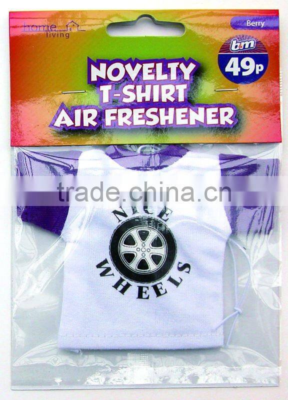 mini cotton T-shirt air freshener ACM world famous sport fan love