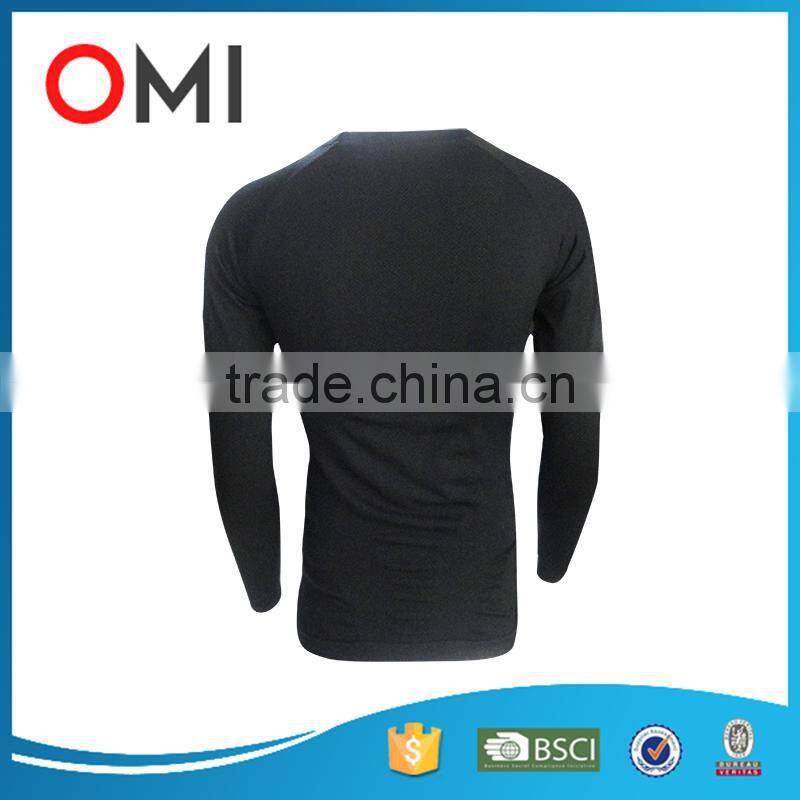 wholesale gym t shirt long sleeve seamless t shirt man