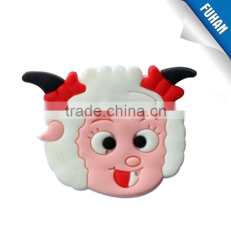 Good quality cheap cute 3d silicone label