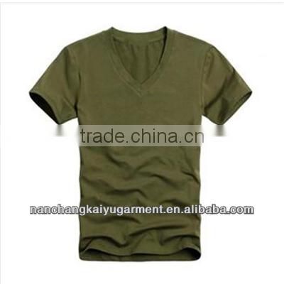 summer mens casual sexy tight short sleeve V-neck t-shirt