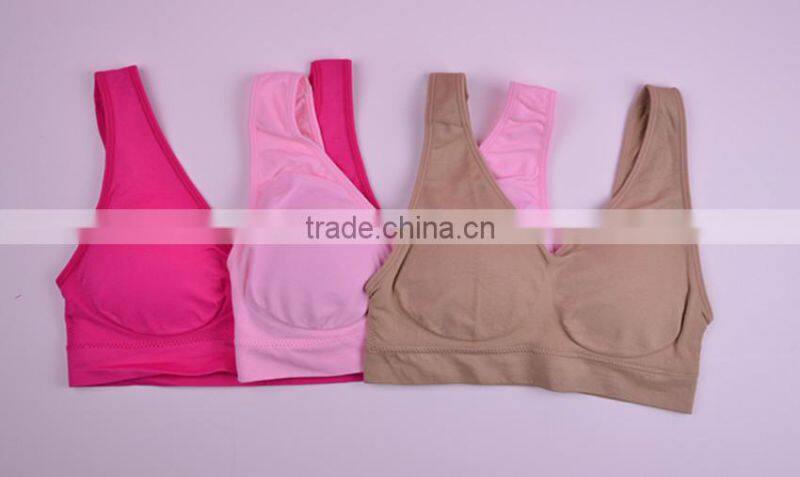 GZY 2015 low price health sport yoga sports women sexy nude bra