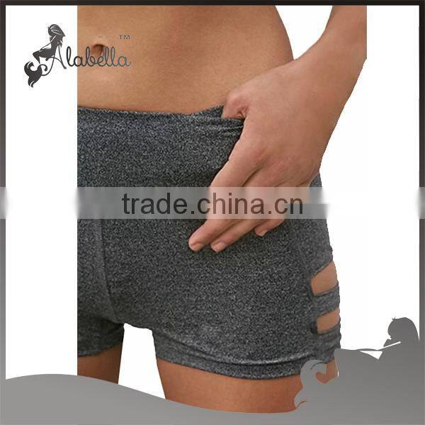 Side cut out Gym shorts Sports shorts athletic shorts in bulk