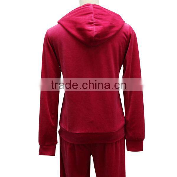 2015 new design velour embroidered brazilian women fitness wear