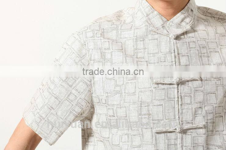 chinese man short sleeve restaurant waiter uniform