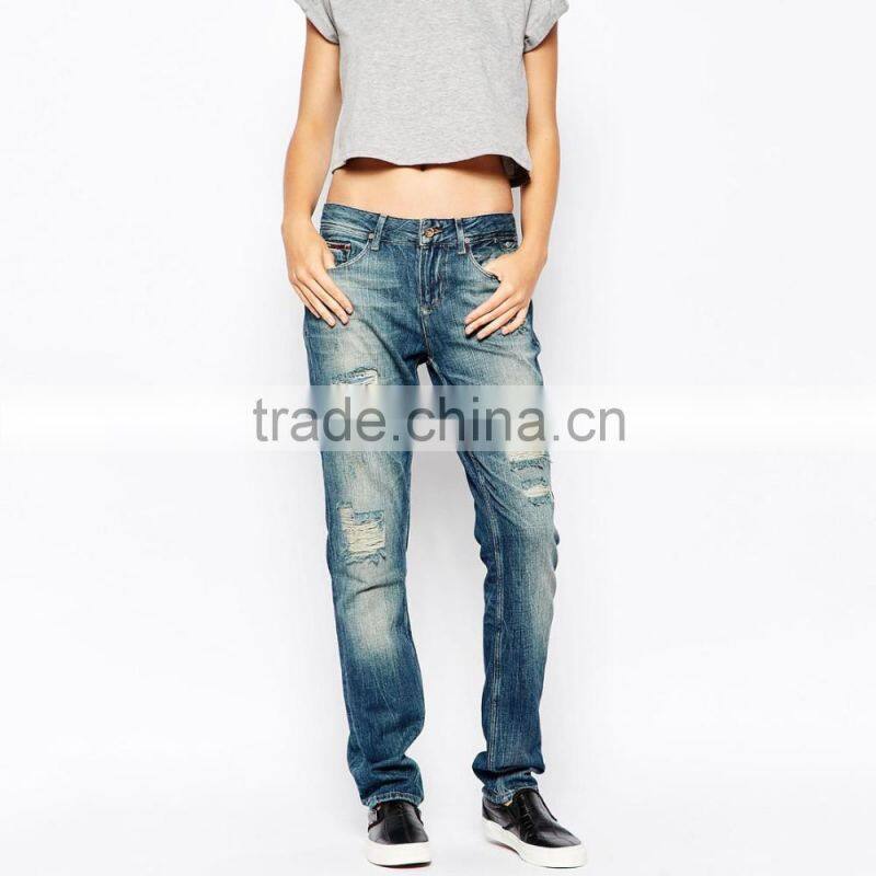 new model jeans jeans for women boyfriend style fashion ripped loose jeans