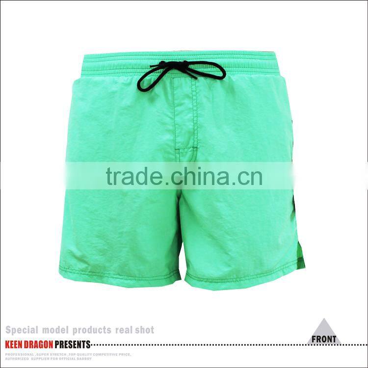 2017 wholesale elastic waist shorts for men swim trunks embroidery