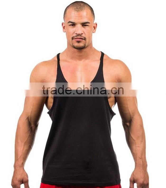 Men blank scoop neck bodybuilding tank tops
