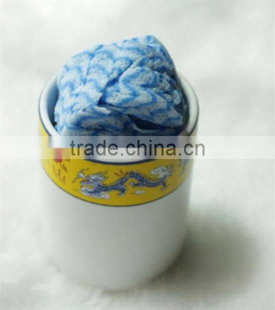 Made 100% cotton towel,printed disposabel hand towel,surprise magic towel wholesale