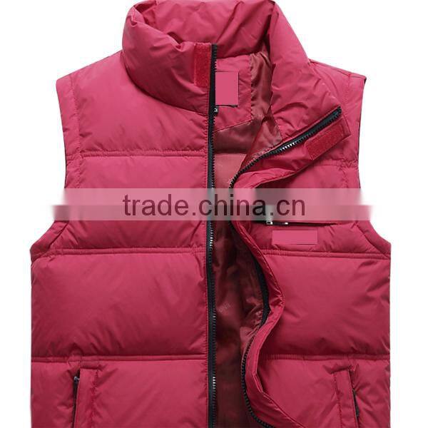 2015 New Fashion Customized Outdoor Down Winter Jacket Vest Men,Winter Clothing