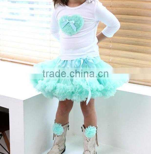 2016 pink and white Lovely Baby Girls Super Fluffy Chiffon Pettiskirt Fashional Girl's Multi Colors Pettiskirts wholesale