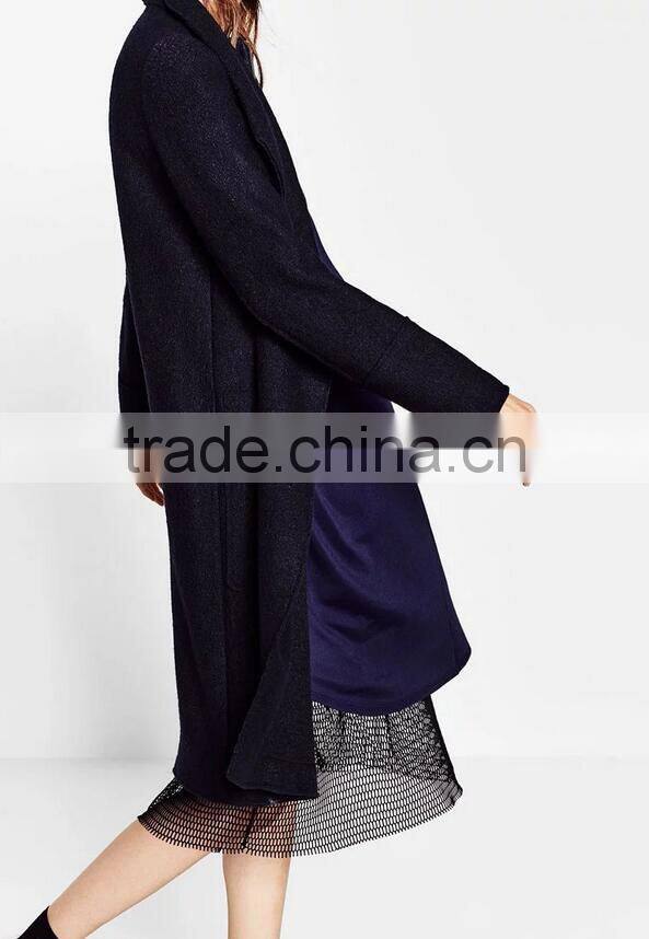 Runwaylover EY1003C 2016 Women's custom trench winter wool Coat design