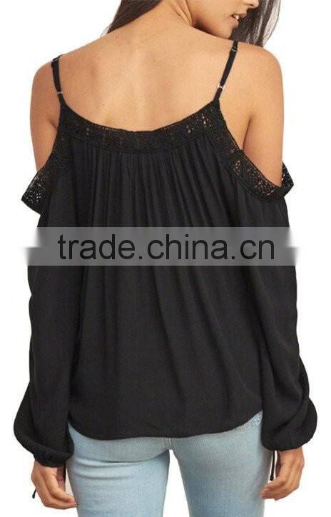 Fashionable design ladies casual Off The Shoulder Top