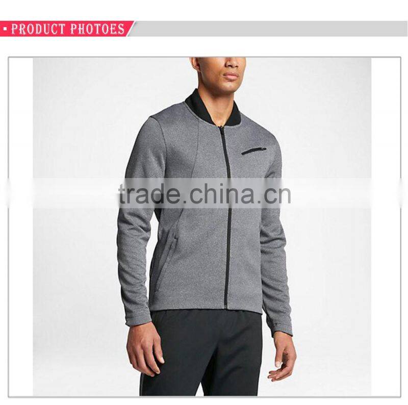Custom dri-fit bomber basketball jacket men wholesale gym wear