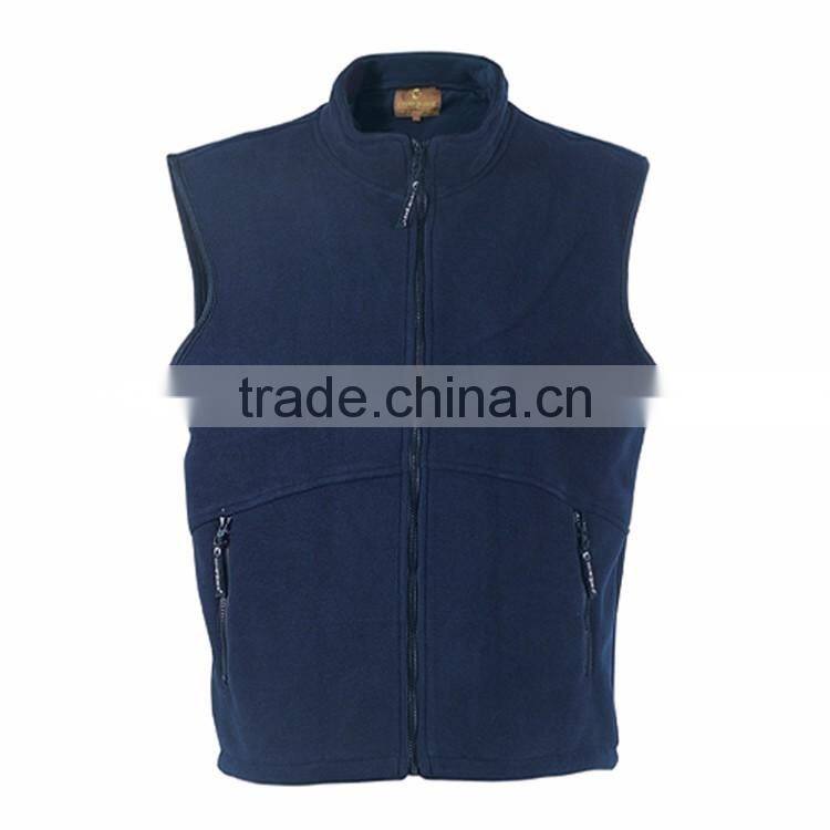 Wholesale casual waistcoat thick men polar fleece vest