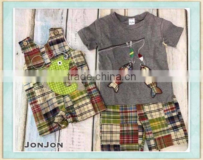 3 pcs baby boy clothing embroidery design fall boutique kids clothes outfit