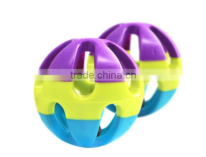 R1913H Qualified pet product manufacturer from China,colorful rainbow ball dog toy,wholesale pet toy