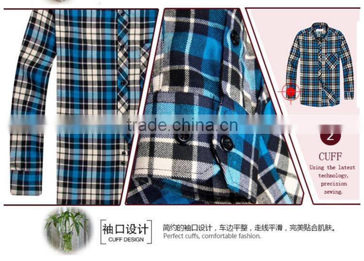Mens custom flannel shirts checks plaid casual shirts for man wholesale