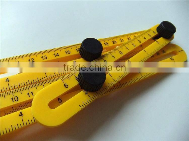 Plastic activity Folding Multi-Angle Measuring Ruler 5Cm Steel Angle Sliding Four Folding Ruler