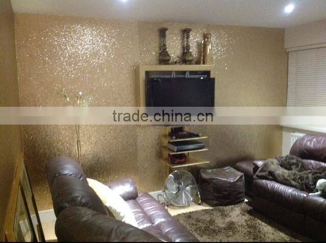 over 10 years experience grade 3 glitter wallpaper gold