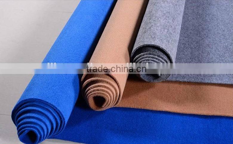 Film coated one-time used exhibition carpet Polyester needle punch roll carpet