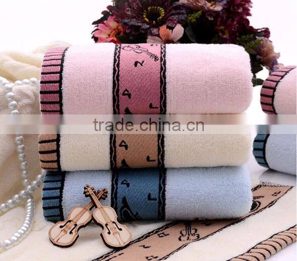 Wholesale cheap violin cotton 100%towel