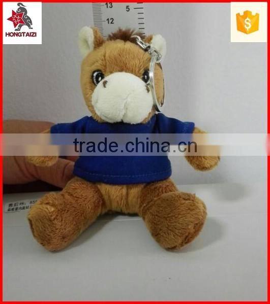 11cm stuffed horse toy keychain