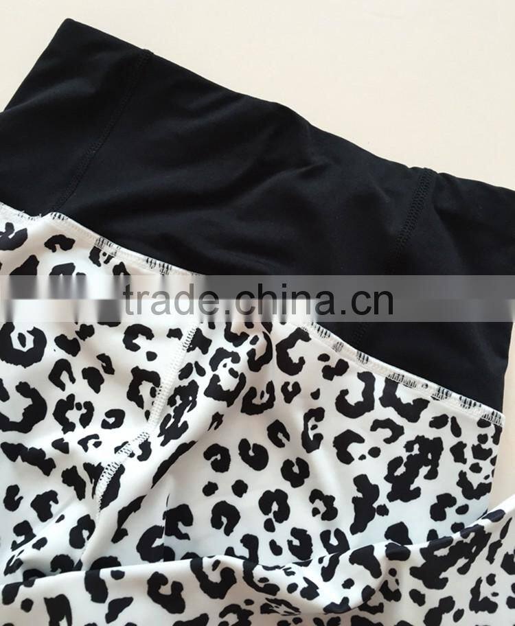 Women' Leopard Print Fitness Yoga Shorts With Good Offer