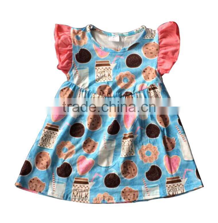 2017wholesale Halloween girls clothing pumpkin Halloween girls dress