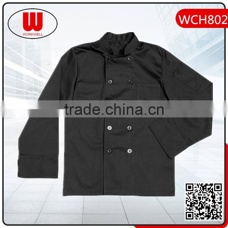 Cotton fabric restaurant chef shirt design