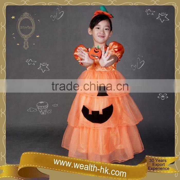 Sweetie Ruffle Halloween Pumpkin Girls Pumpkin Dresses