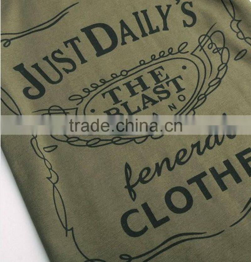 2014 men's casual shirts pattern u collar men t-shirt printing