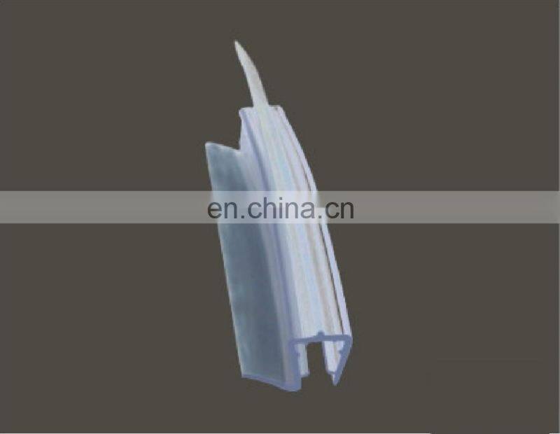 PVC shower door waterproof strip for the bottom of the 6mm, 8cm and 10cm glass doors