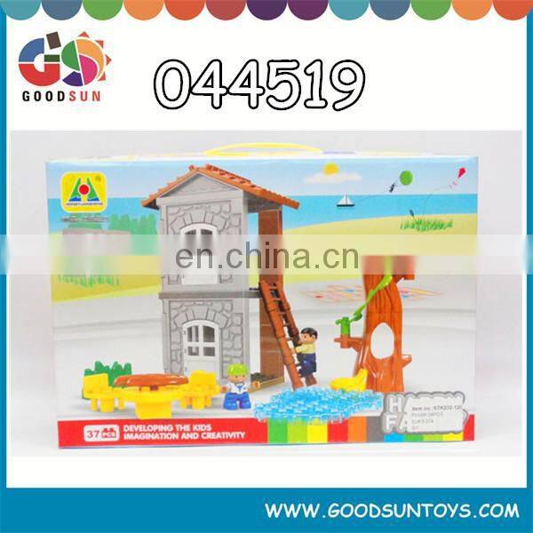 85 PCS warm family building blocks educational children plastic building blocks