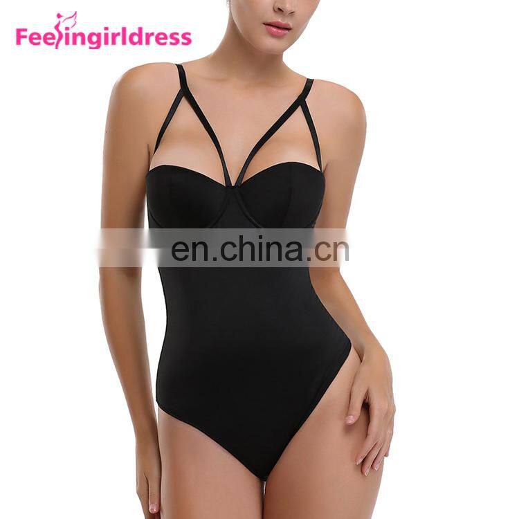 High Quality Black Women Slimming Thong Shapewear Bodysuit