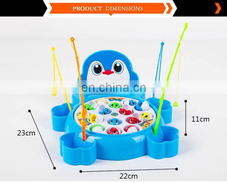 toys 2018 electric magnetic penguin fishing children toys educational game for sale