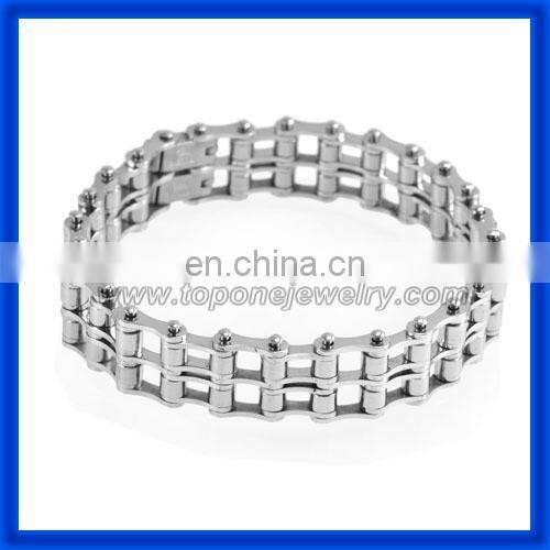 2014 Men's Motorcycle Chain Stainless Steel Biker Bracelets China Factory