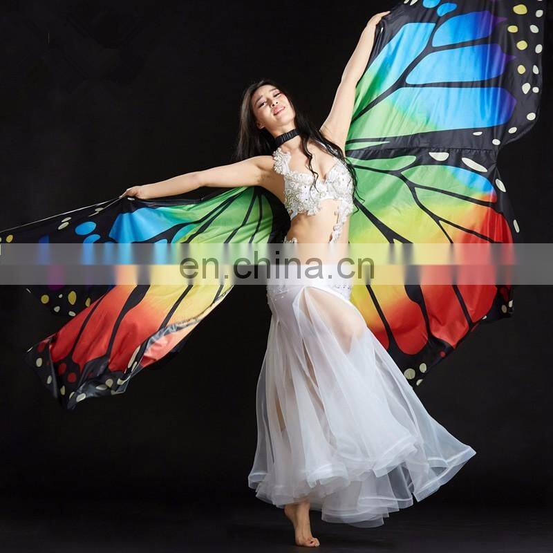 BestDance Fancy dress Dance Costume Isis wings Butterfly Angel Isis Wings fancy dress Rainbow Bollywood Carnival dress OEM
