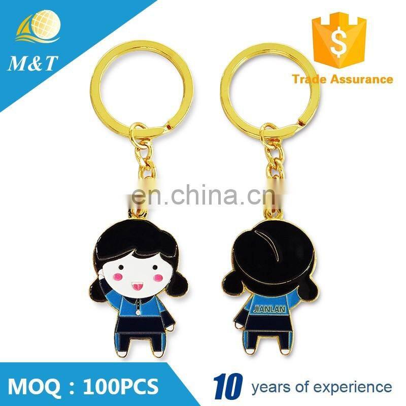 Newest fashion style custom metal Lovers keychain