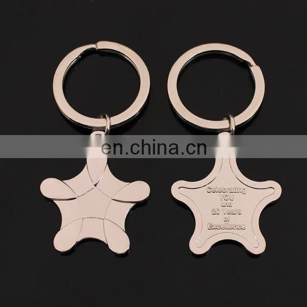High Quality Star Metal Keychains Suppliers