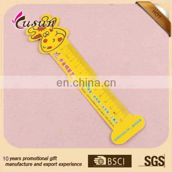 Fashion design promotional logo customized 15cm straight custom plastic ruler