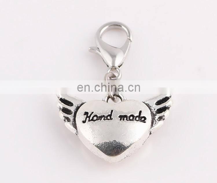 Custom metal enamel keychain with heart shape lobster clasps heart shaped metal enamel keychain for bag