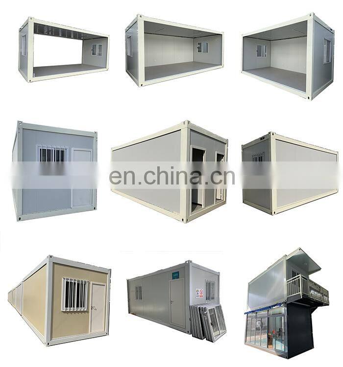 luxury modular flat pack container house with toilet bathroom office