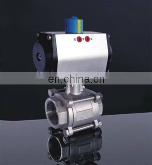 SS316 stainless steel 2-PC internal and external silk ball valve 1/2 inch Fx M thread