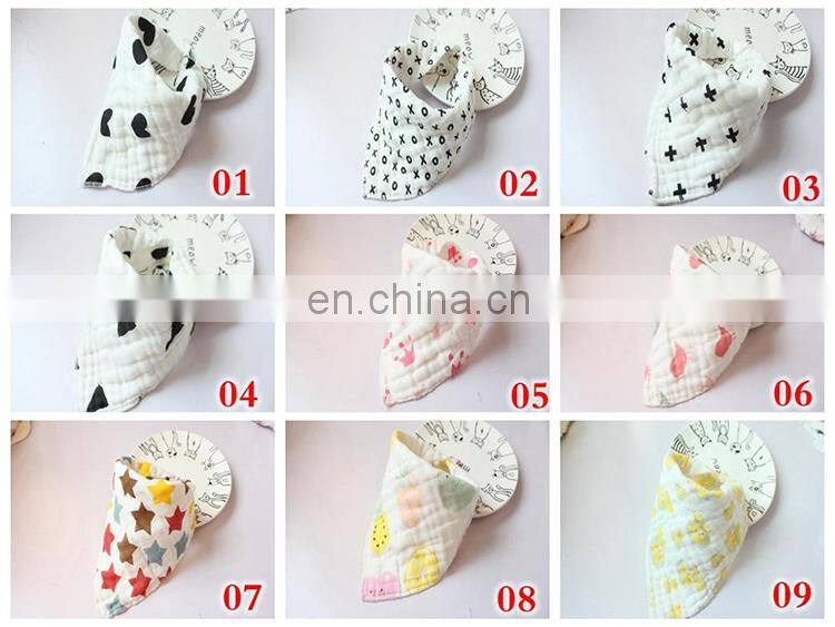 100% cotton 8 layers baby bibs kids infants letter gauze washed water bath towel high quality custom baby bibs