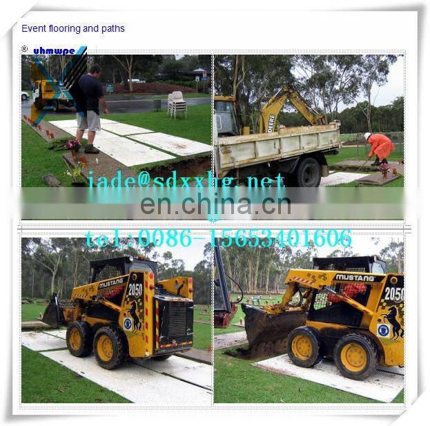 floor panels outdoor festivals floor mat lightweight ground protection mat trackway temporary access hdpe plastic excavator